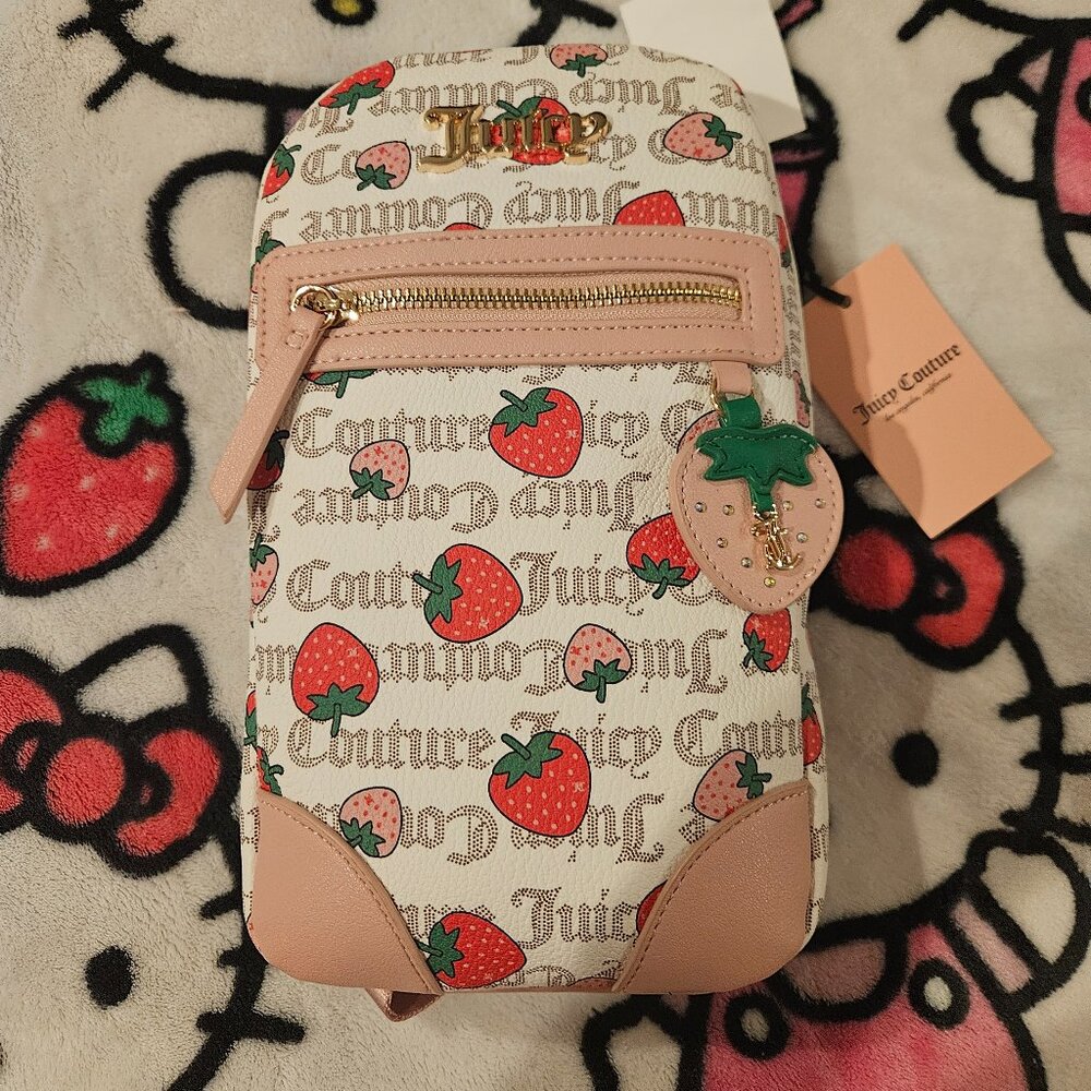 Viral Juicy Couture white strawberry cross body 💖